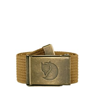 Fjallraven Canvas Brass Belt 4cm Buckwheat Brown