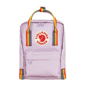 Fjallraven Kanken Rainbow Mini Pastel Lavender-Rainbow