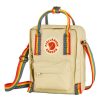 Fjallraven Kanken Rainbow Sling Light Oak-Rainbow Pattern