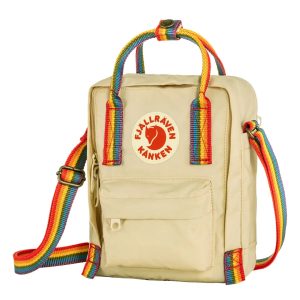 Fjallraven Kanken Rainbow Sling Light Oak-Rainbow Pattern