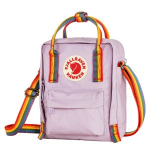 Fjallraven Kanken Rainbow Sling Pastel Lavender-Rainbow