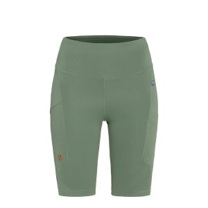 Fjallraven Womens Abisko Short Tights Patina Green