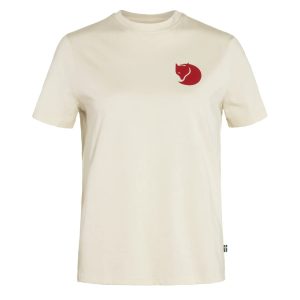 Fjallraven Womens Fox Boxy Logo Tee Chalk White