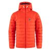 Fjallraven Expedition Pack Down Hoodie Flame Orange / UN Blue