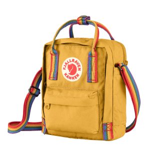 Fjallraven Kanken Rainbow Sling Ochre / Rainbow