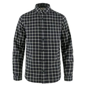 Fjallraven Ovik Flannel Shirt Dark Navy / Chalk White