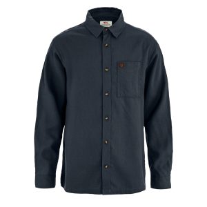 Fjallraven Ovik Relaxed Hemp Shirt LS Dark Navy