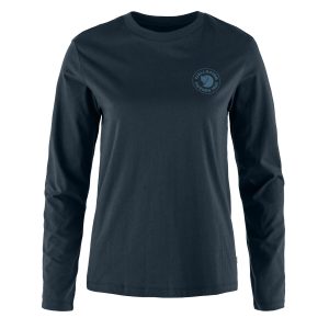 Fjallraven Womens 1960 Logo T-shirt LS Dark Navy