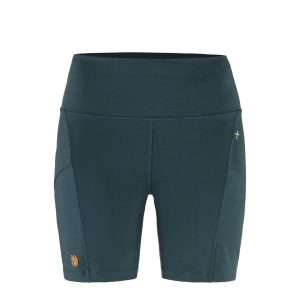 Fjallraven Womens Abisko 6 Inch Shorts Tights Mountain Blue