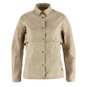 Fjallraven Womens Hoja Rider's Wind Jacket Fossil