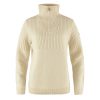 Fjallraven Womens Ovik Half Zip Knit Chalk White