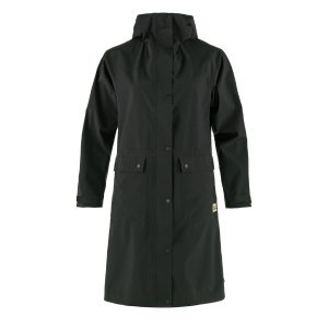 Fjallraven Womens Vardag Rain Parka Black