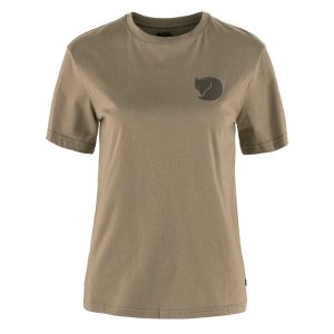 Fjallraven Womens Walk With Nature T-Shirt Suede Brown